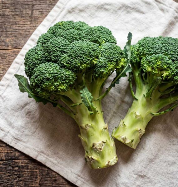 Broccoli koken, vers geplukt in de moestuin van Wilhelmus Hengstmengel