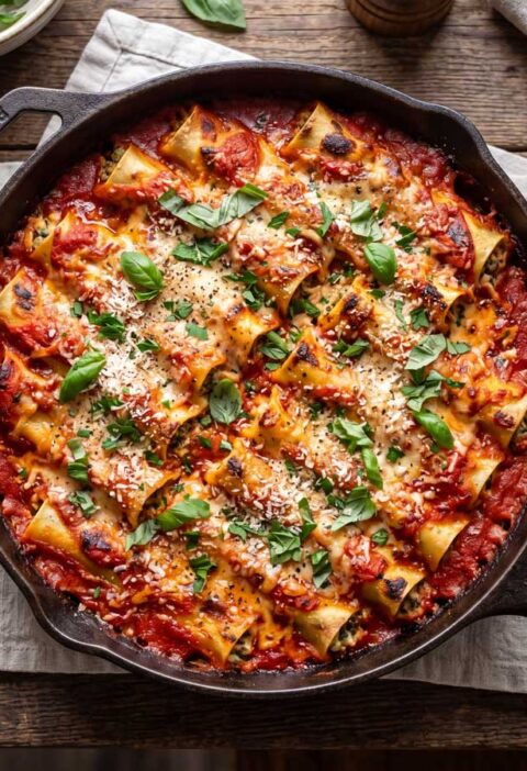 Cannelloni koken in een pan, en niet in de oven