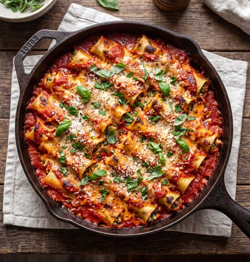 Cannelloni koken in een pan, en niet in de oven