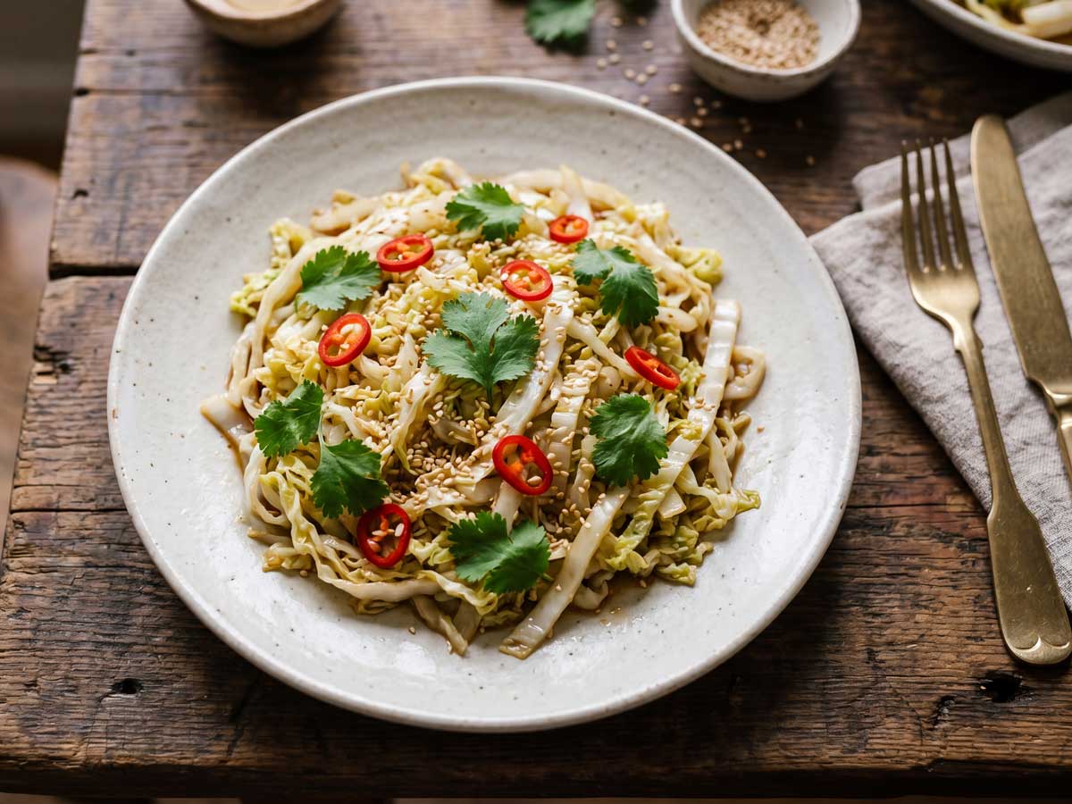 Chinese kool koken in een ruime pan