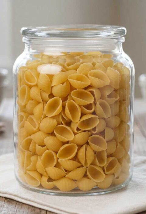 Conchiglie koken in een gewone pan. Wilhelmus Hengstmengel houdt wel van afwisseling bij pasta