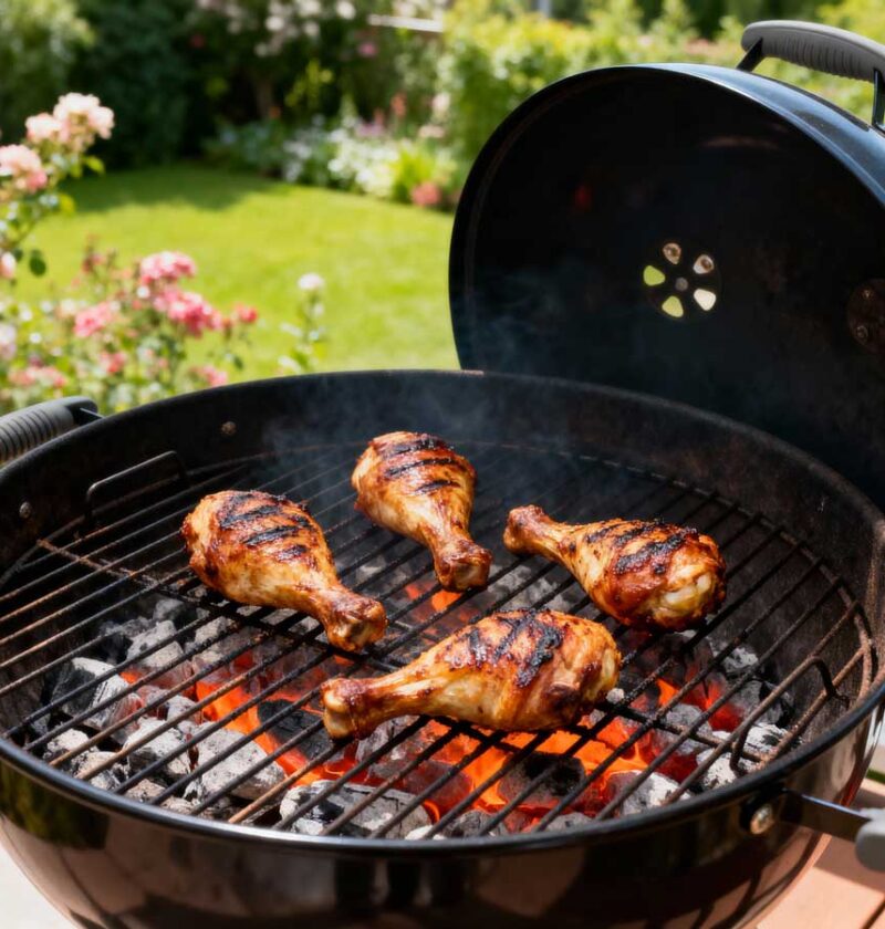 Drumstick grillen op de BBQ