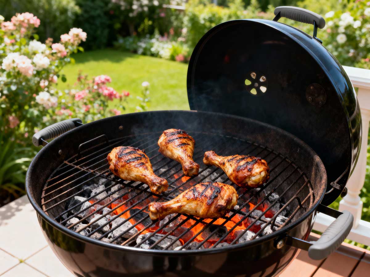 Drumstick grillen op de BBQ