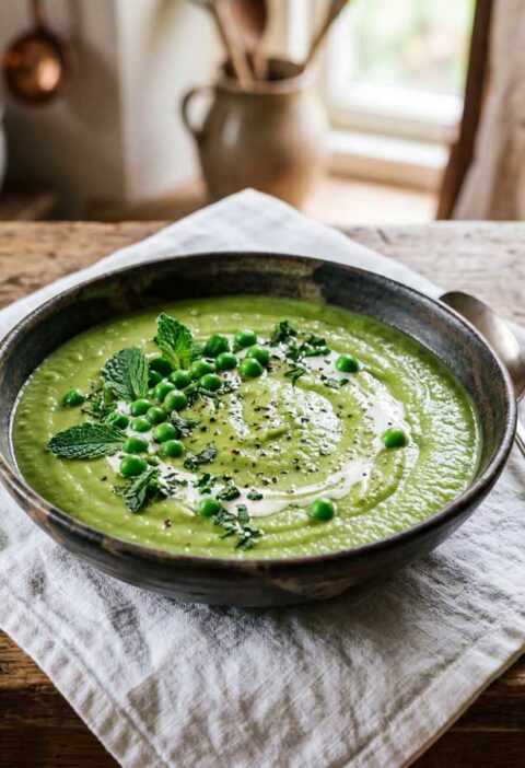 Erwtenpuree maken van verse erwten