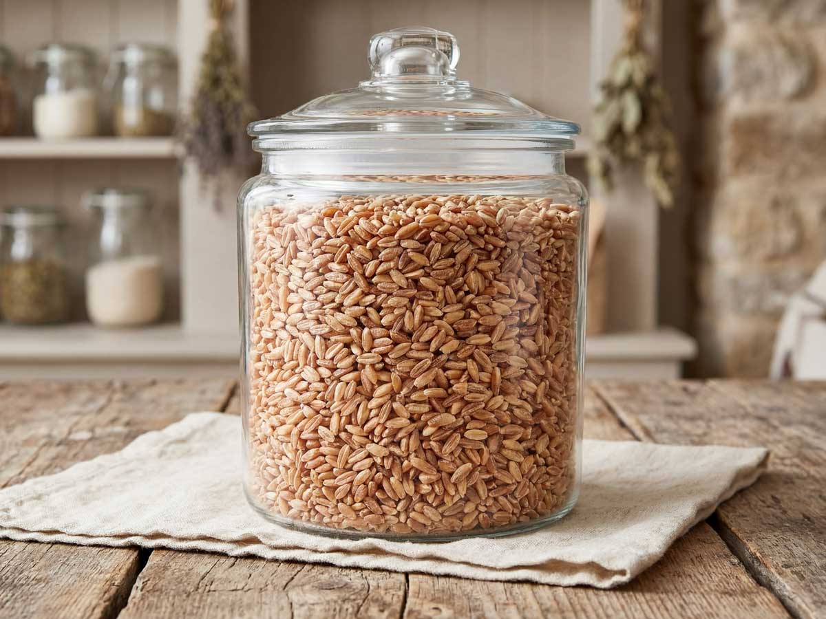Farro koken, maar eerst goed spoelen