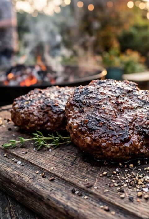 Hamburger opwarmen in een oven