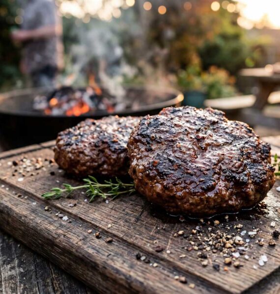 Hamburger opwarmen in een oven