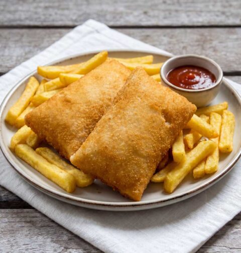 Kaassoufflé bakken in een friteuse. Wilhelmus Hengstmengel bakt dit in zonnebloemolie.