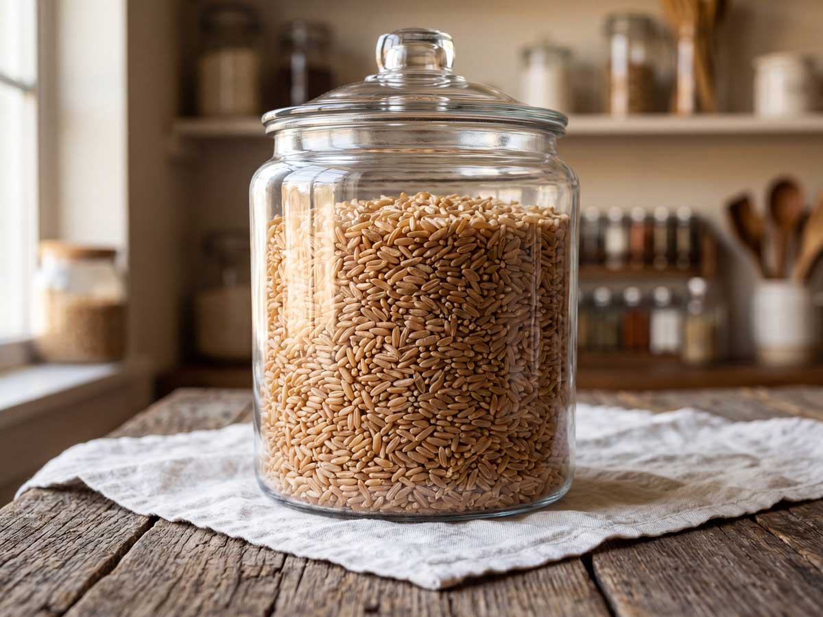 Kamut koken in een gewone pan met ruim water