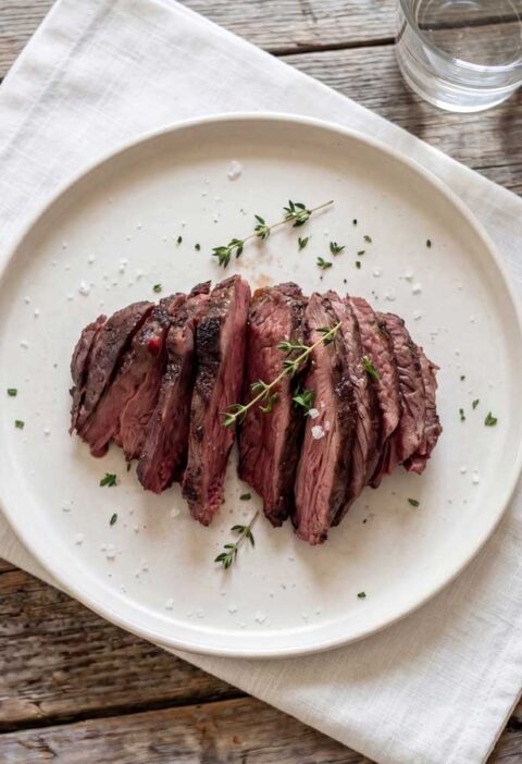 Kangoeroe steak bakken, in de keuken van Wilhelmus Hengstmengel