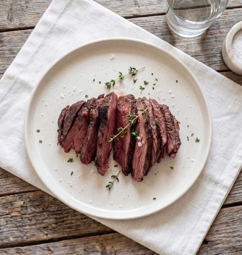 Kangoeroe steak bakken, in de keuken van Wilhelmus Hengstmengel