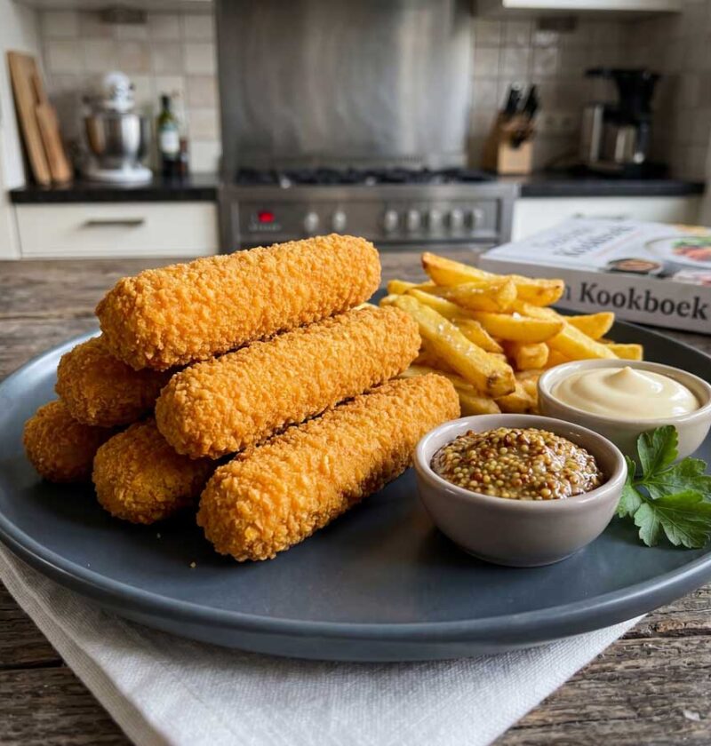 Kipcorn frituren in een friteuse, maar bak niet te veel tegelijkertijd