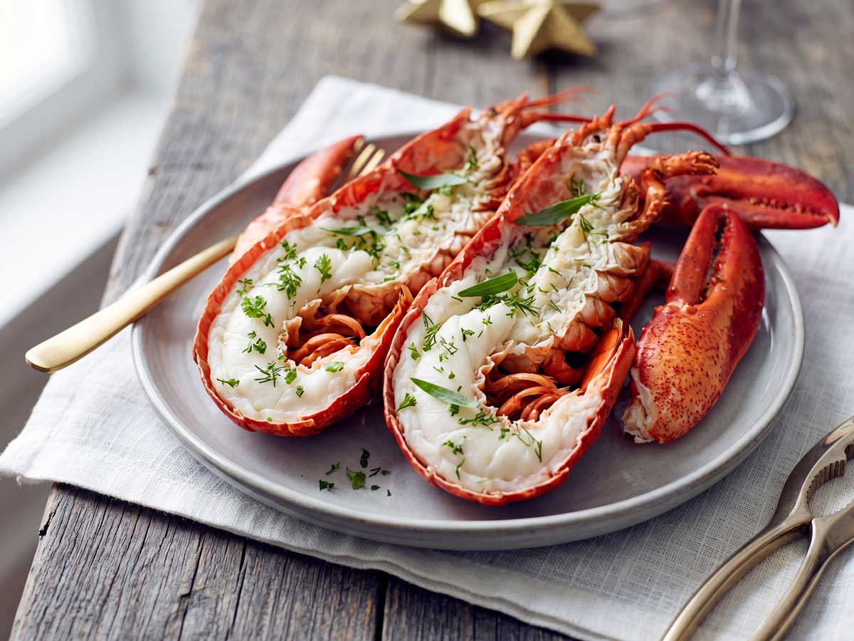 Kreeft koken in een gewone pan in de keuken van Wilhelmus Hengstmengel