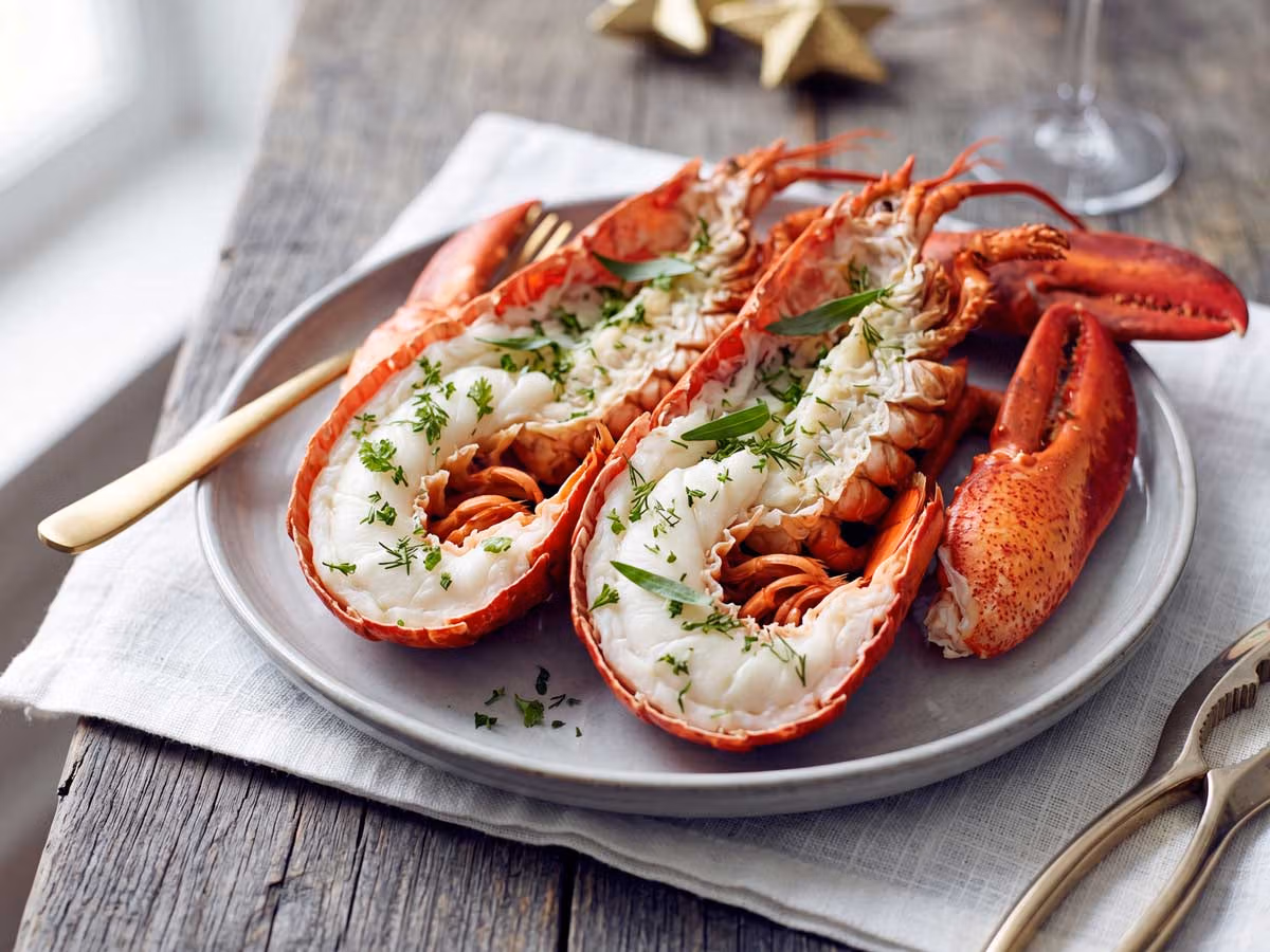 Kreeft koken in een gewone pan in de keuken van Wilhelmus Hengstmengel