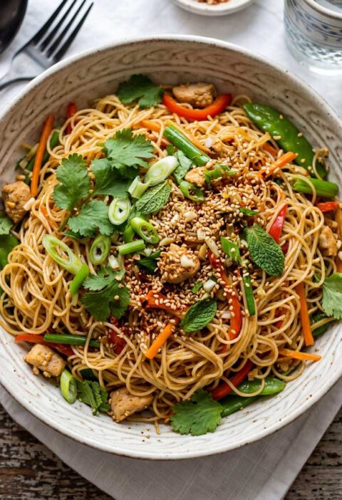 Mihoen koken in een ruime pan