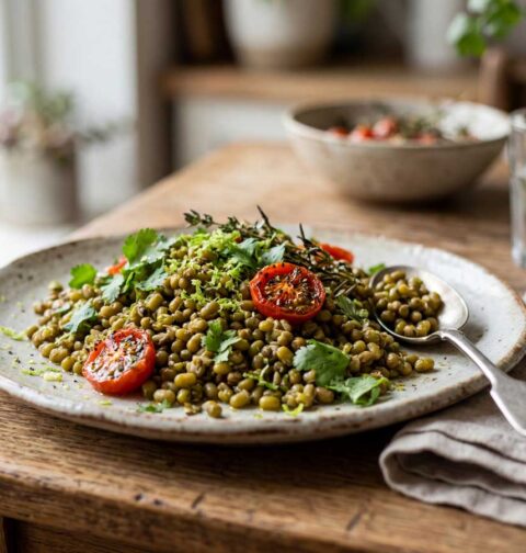 Mungbonen koken in een gewone pan
