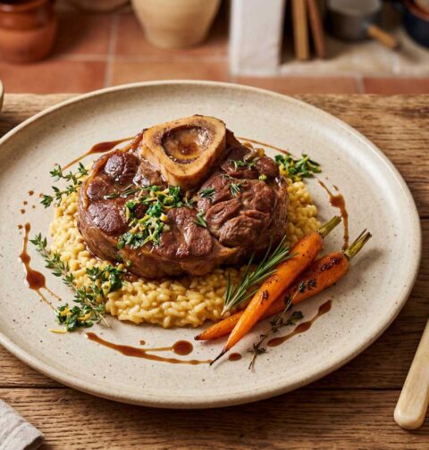 Ossobuco bakken in een koekenpan of braadpan