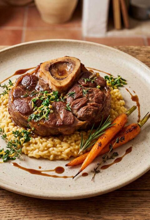 Ossobuco bakken in een koekenpan of braadpan