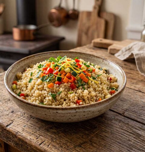 Quinoa koken in een gewone pan met ruim water