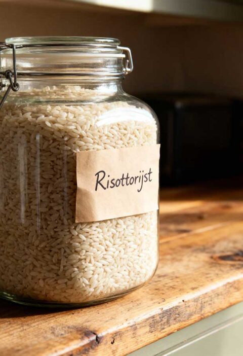 Risottorijst koken met bijvoorbeeld bouillon of wijn