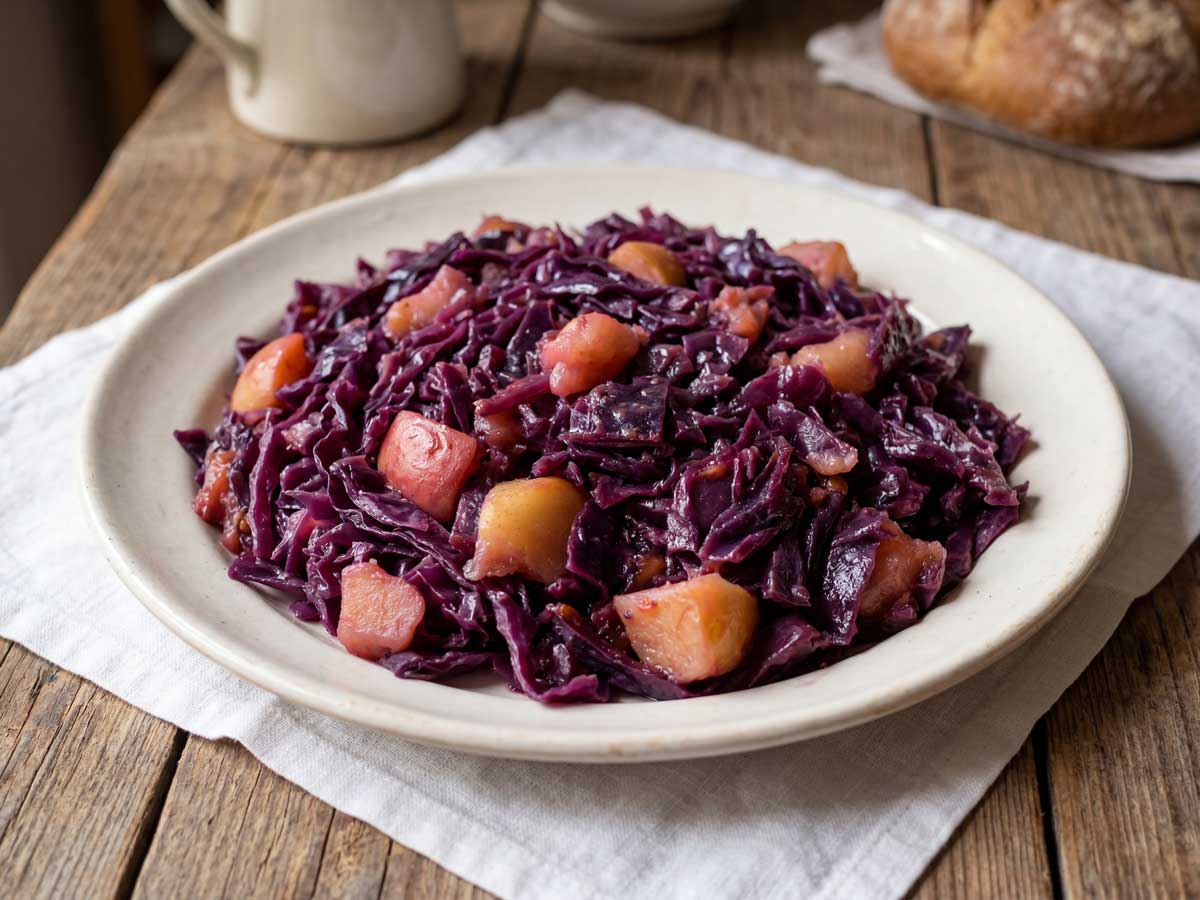 Rode kool koken met appeltjes, zoals wilhelmus Hengstmengel het graag eet