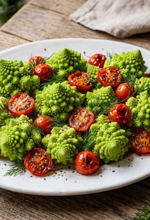 Romanesco koken in een pan met water