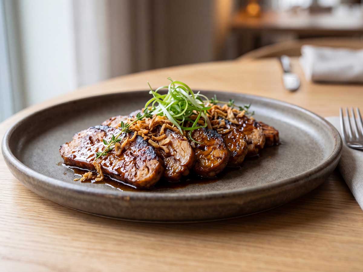 Seitan bakken in een stevige koekenpan