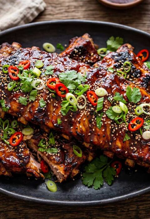 Spareribs bakken in een oven op 150 graden