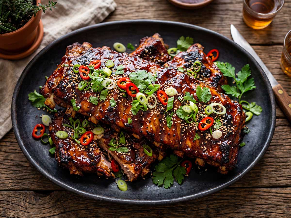 Spareribs bakken in een oven op 150 graden