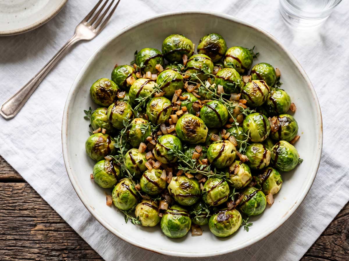 Spruitjes koken in een gewone pan met ruim water