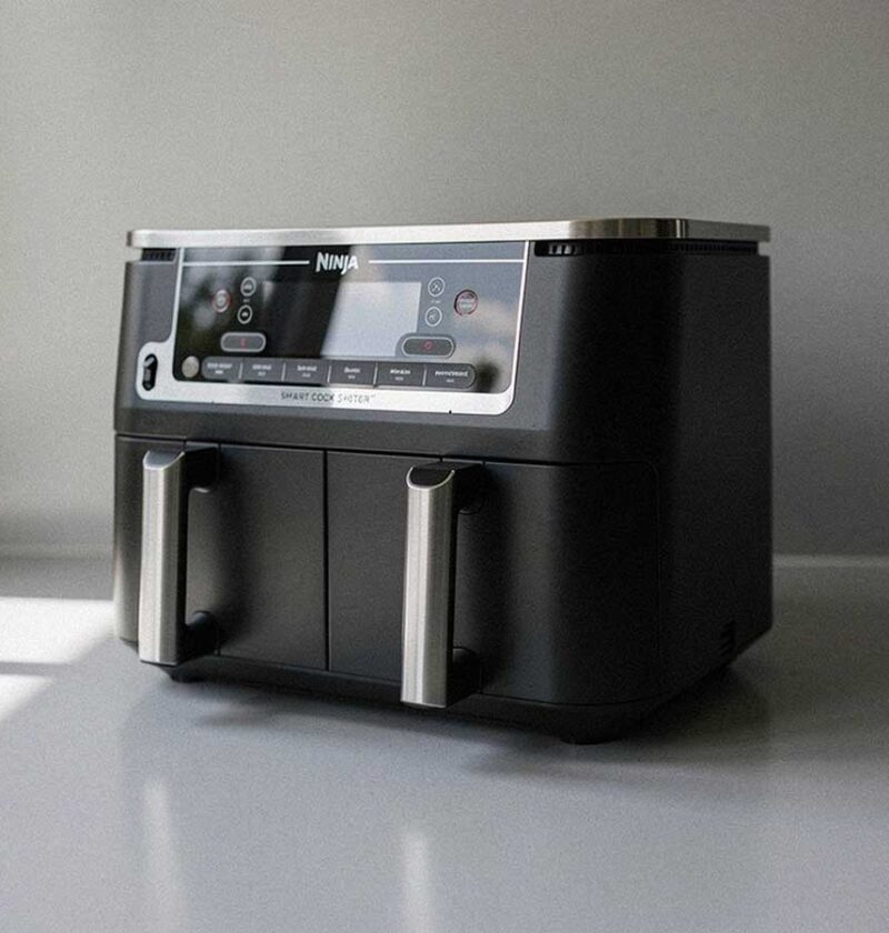 Onze dubbele airfryer.