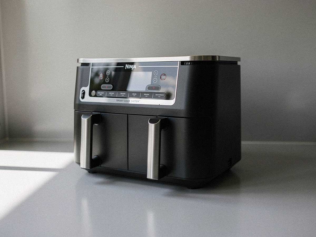 Onze dubbele airfryer.
