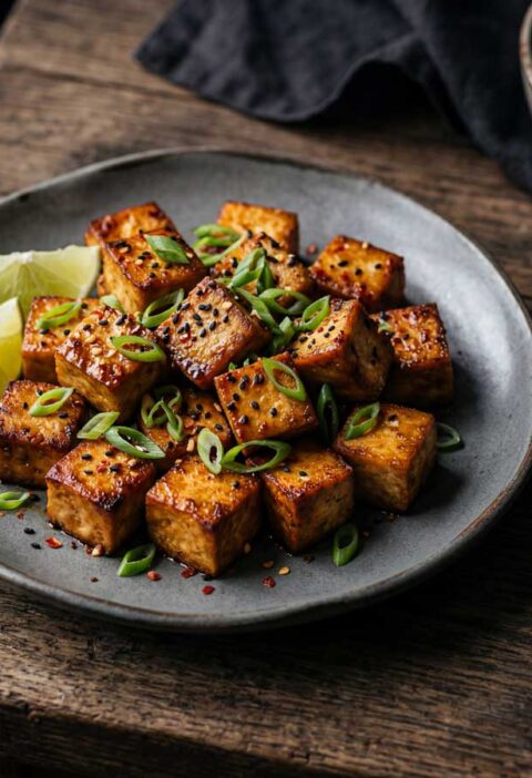 Tofu bakken in een koekenpan of in een hapjespan