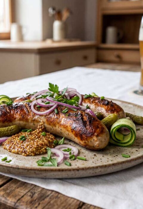 Weisswurst bakken in een goede koekenpan