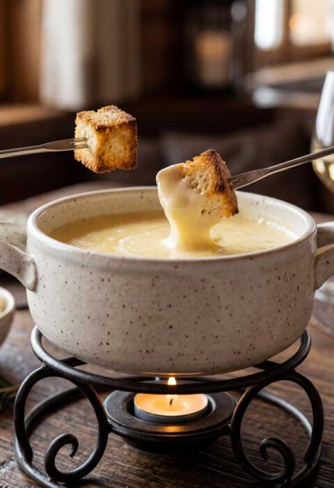 Zwitserse kaasfondue maken met echte Zwitserse kaas