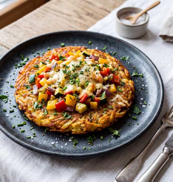 Zwitserse rösti maken met geraspte aardappelen