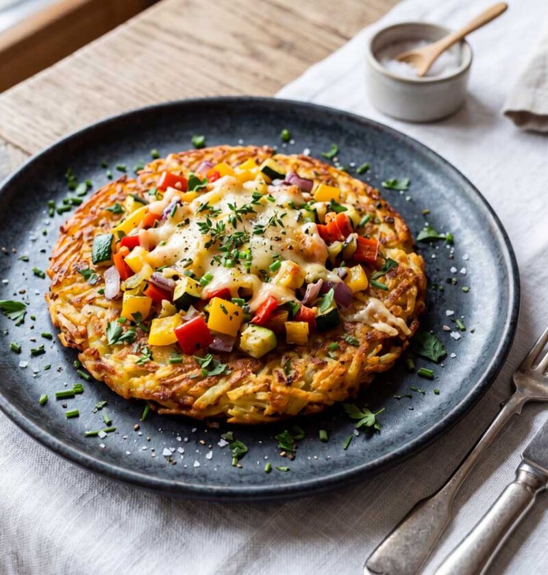 Zwitserse rösti maken met geraspte aardappelen