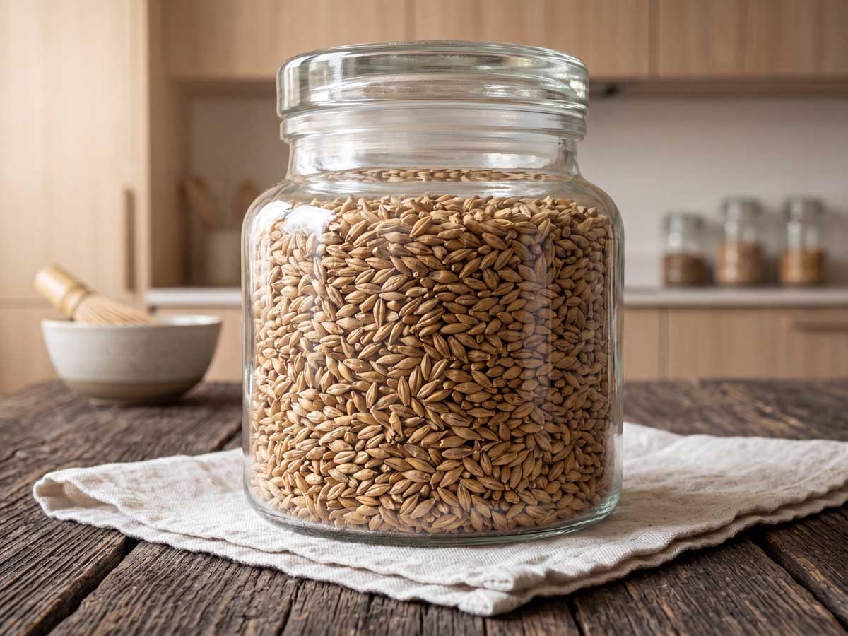 Gerst koken in een gewone pan