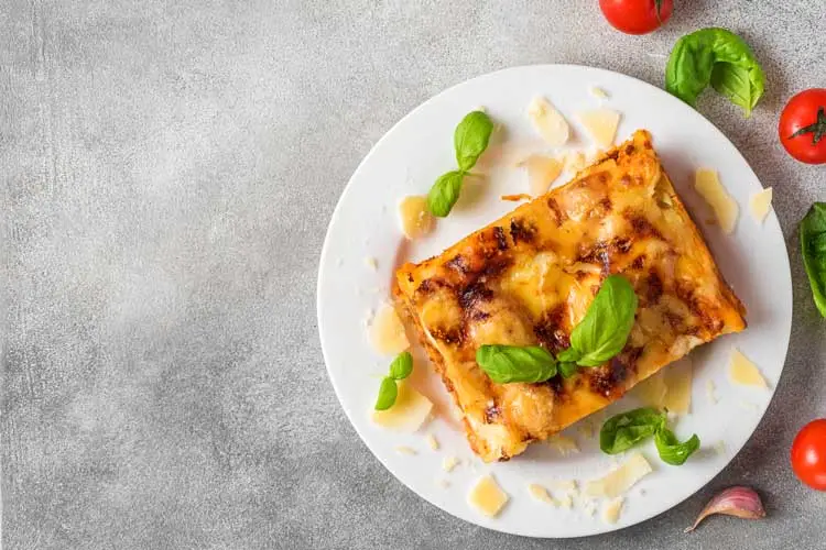Lasagne opwarmen